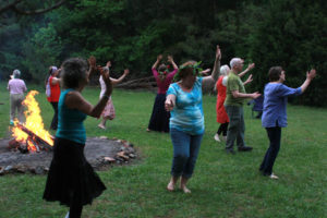 Dancing Around the Fire at Beltane