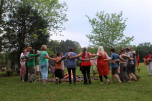 Circle Dancing Around the Fire